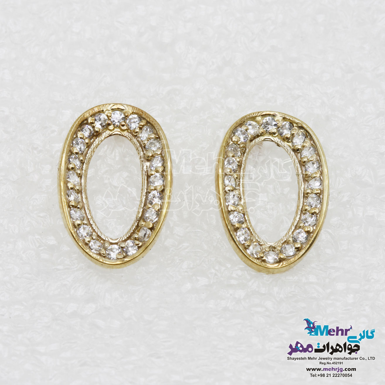 گوشواره طلا - طرح هندسی