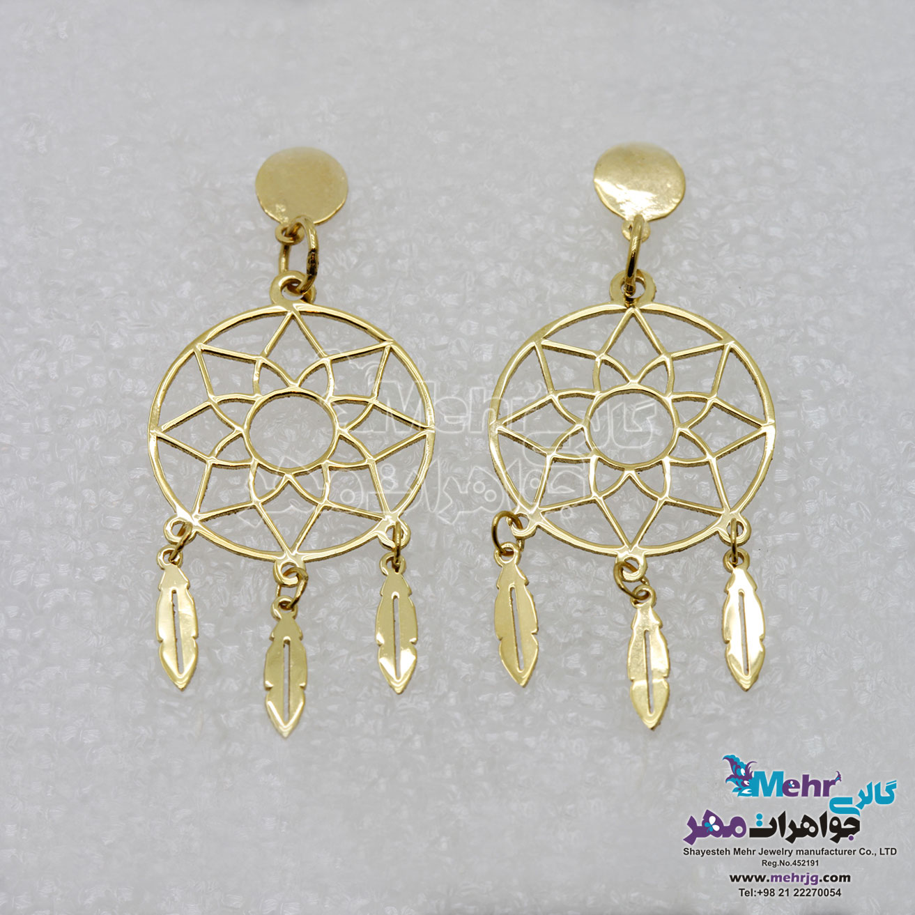 گوشواره طلا - طرح دریم کچر