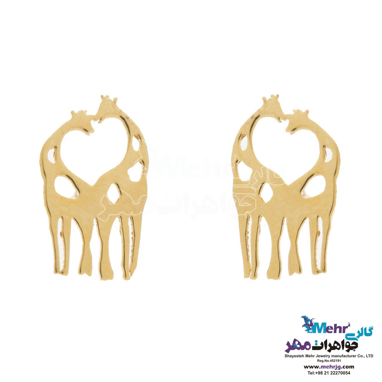 گوشواره طلا - طرح حیوانات