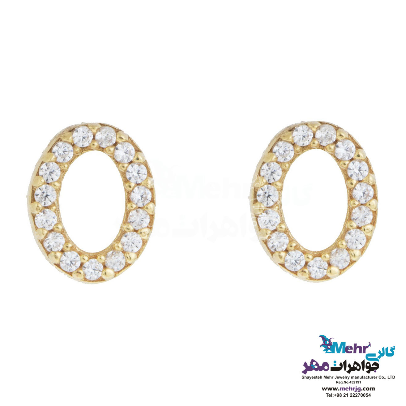 گوشواره طلا - طرح هندسی