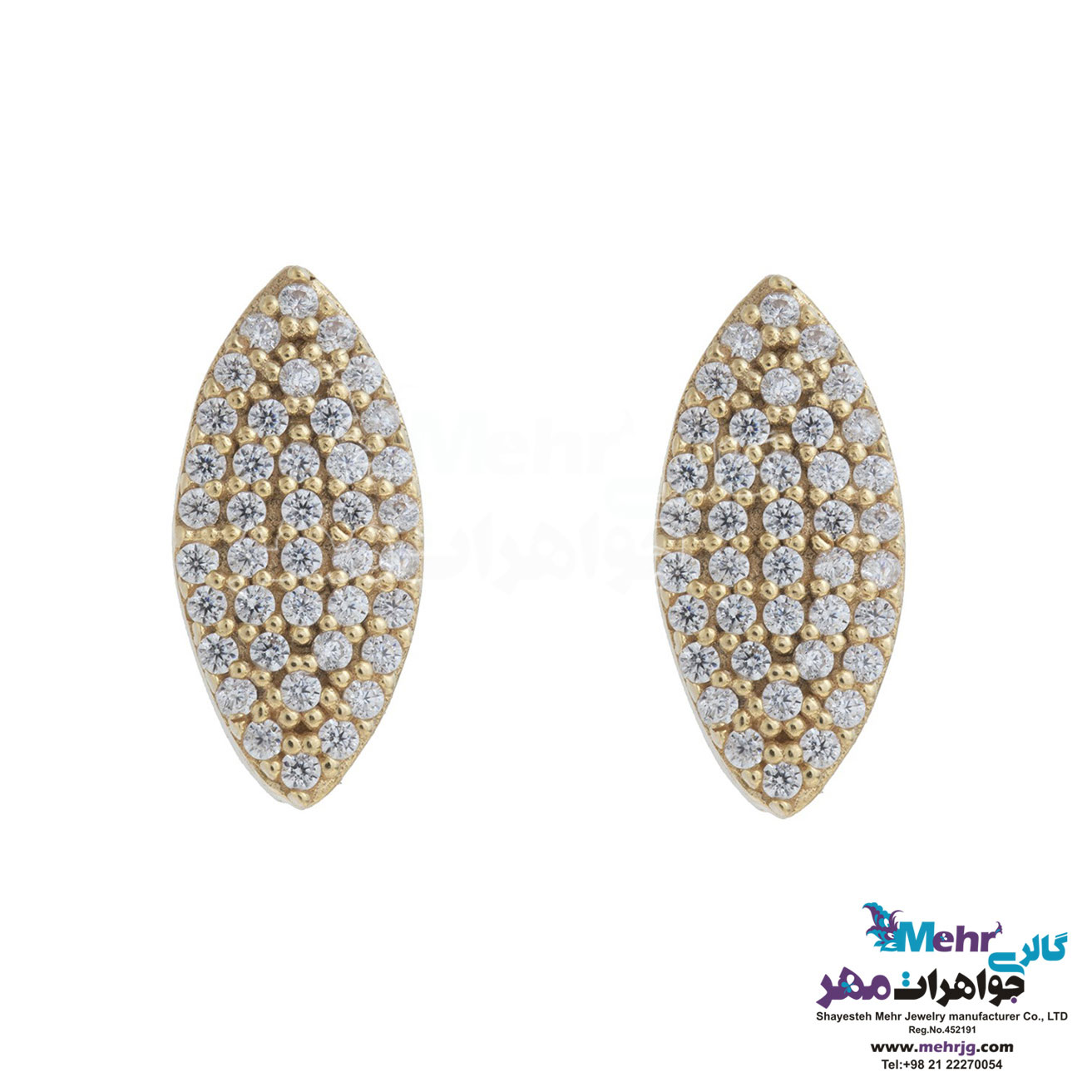 گوشواره طلا - طرح چشم