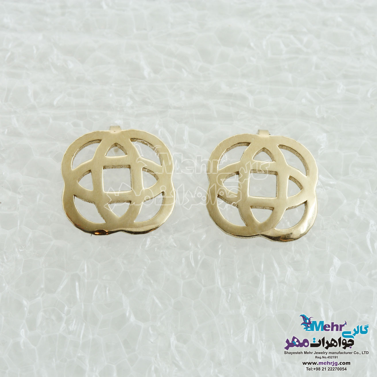 گوشواره طلا - طرح گل