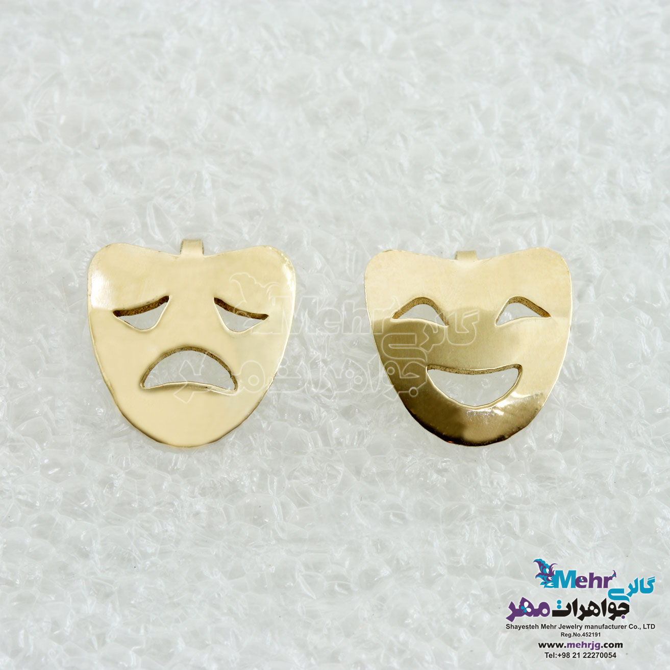 گوشواره طلا - طرح اشک‌ها و لبخندها