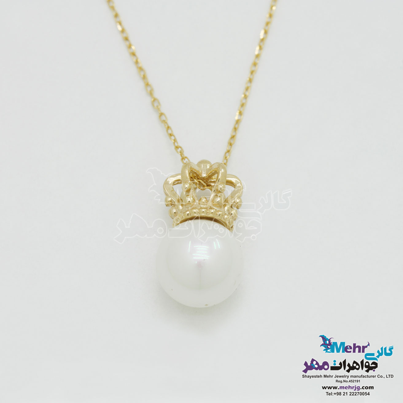 گردنبند طلا - طرح تاج