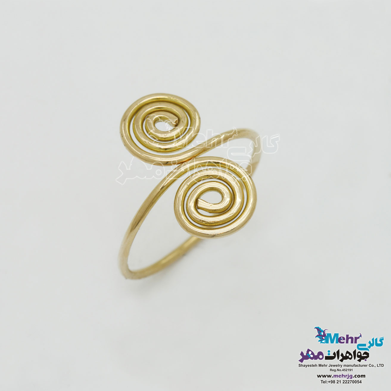 انگشتر طلا - طرح اسپیرال