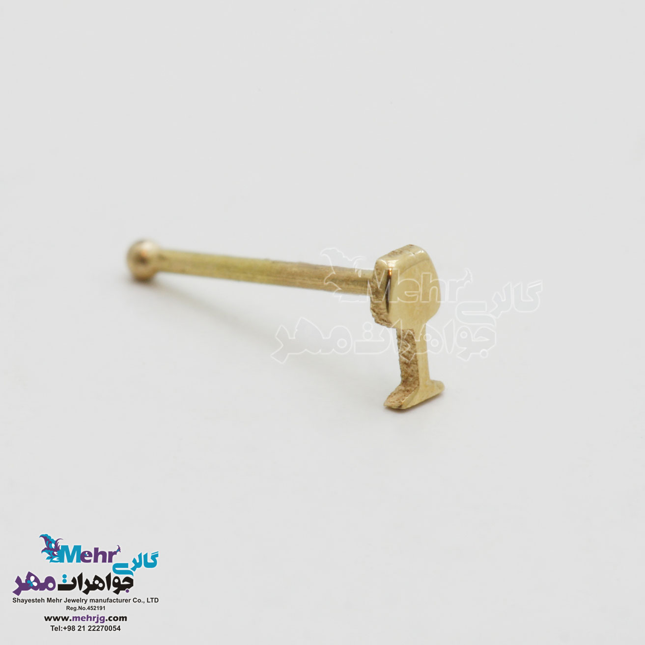 پیرسینگ طلا - طرح جام
