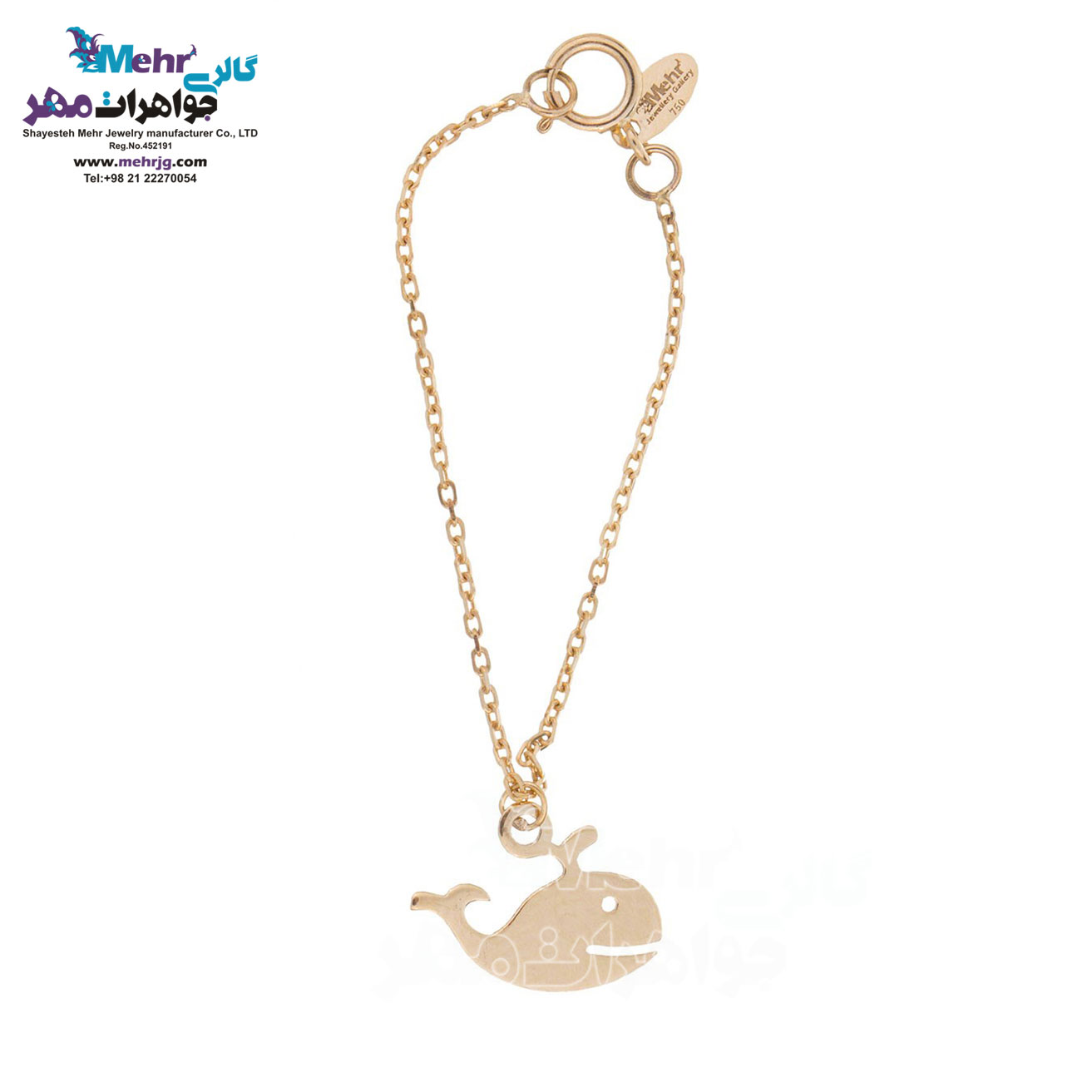 آویز ساعت طلا - طرح وال
