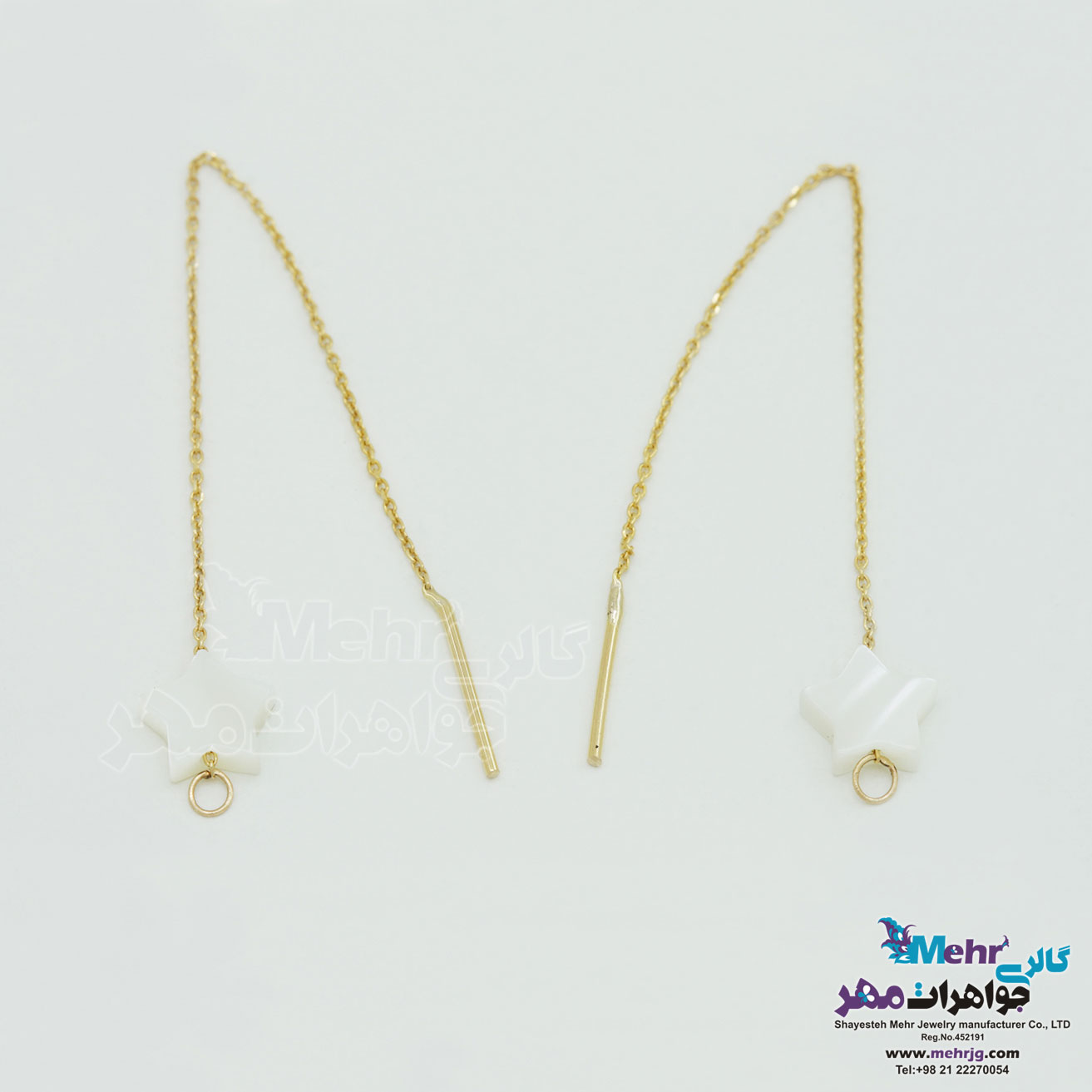 گوشواره طلا - طرح ستاره