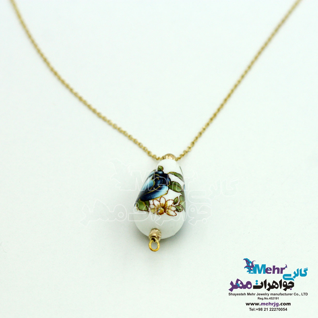 گردنبند طلا - سنگ ساکورا