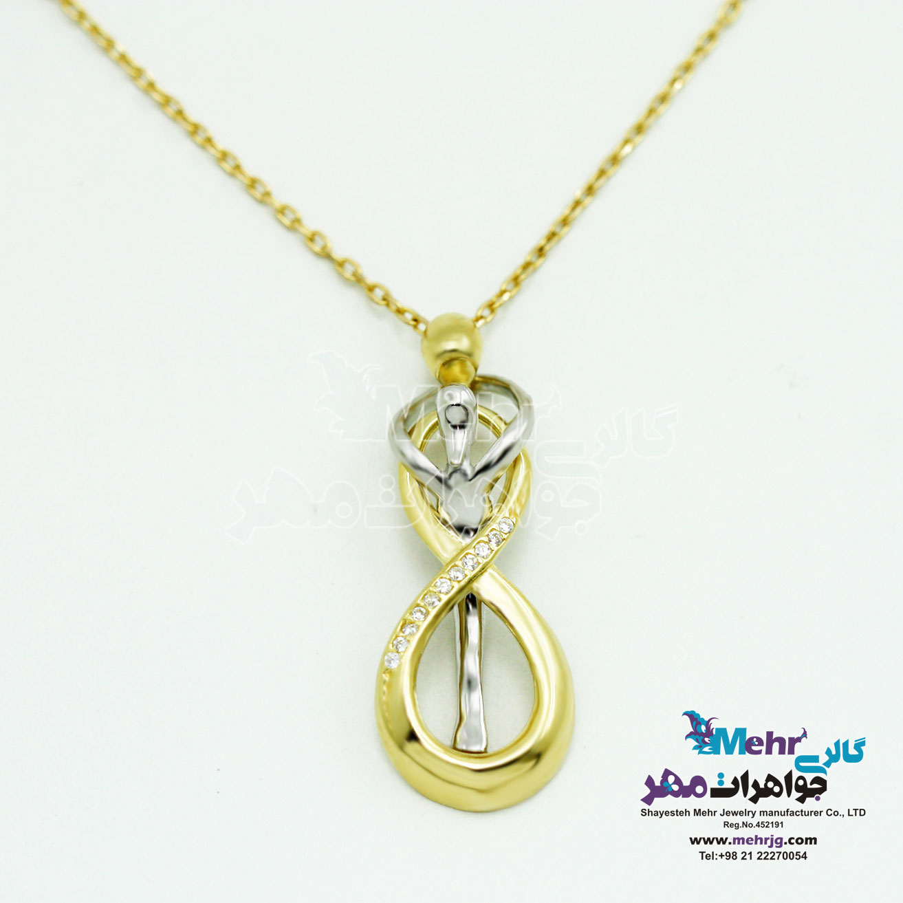 گردنبند طلا - طرح عاشقانه