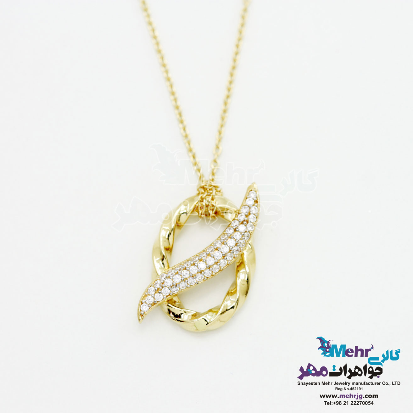 گردنبند طلا - طرح موج