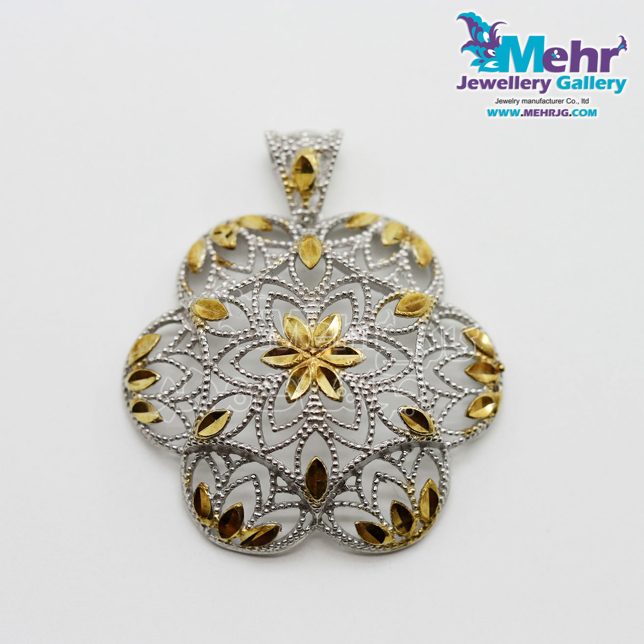 آویز طلا - طرح گل یاسمن