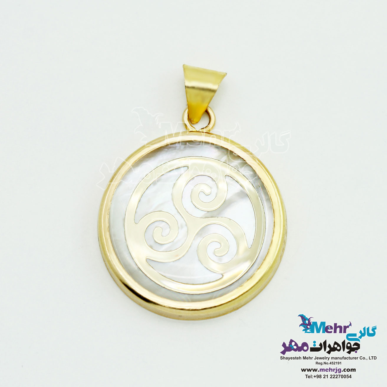 آویز طلا - طرح اسپیرال