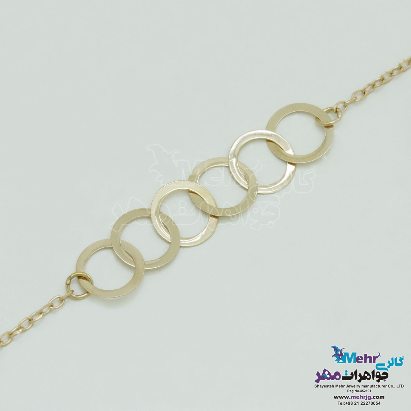 دستبند طلا - طرح هندسی