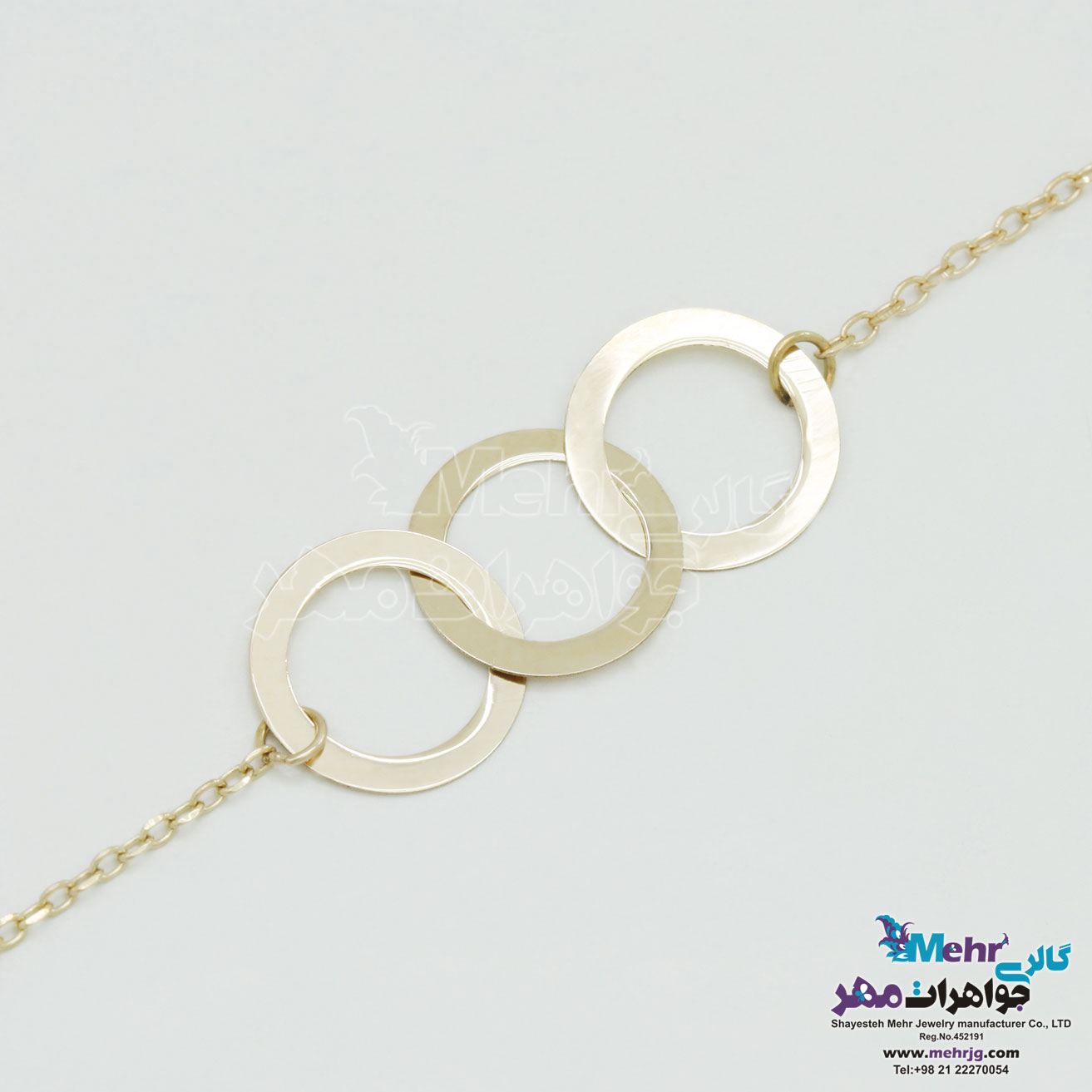 دستبند طلا - طرح هندسی
