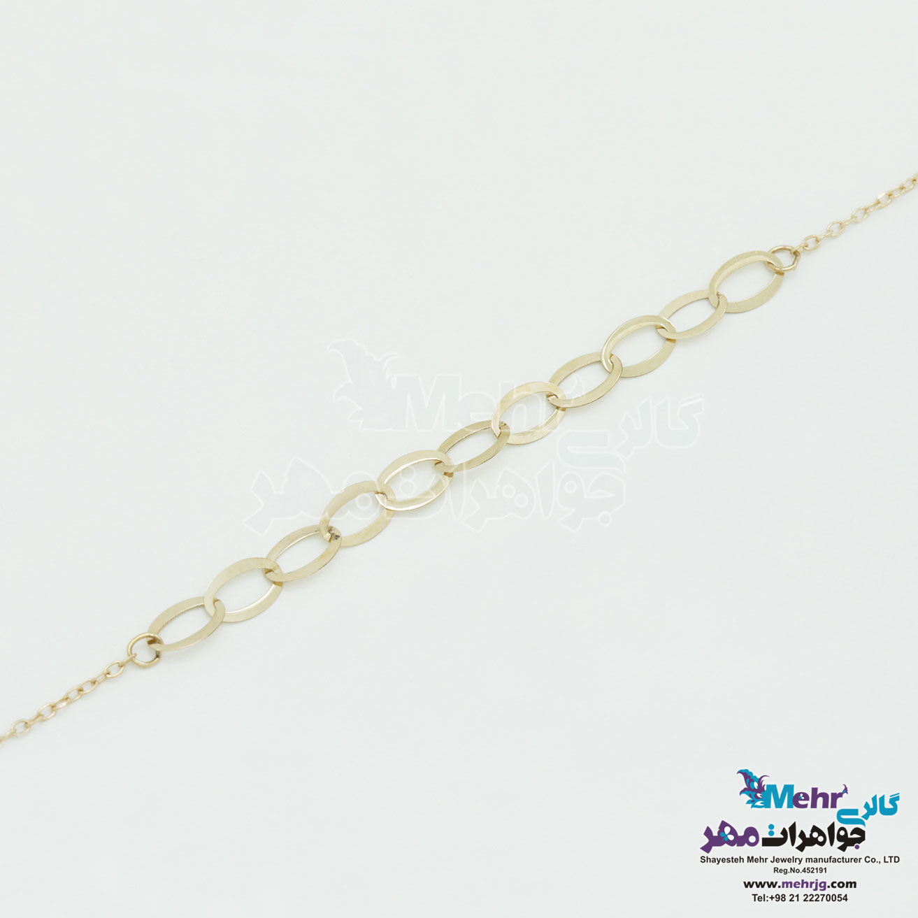 دستبند طلا - طرح هندسی