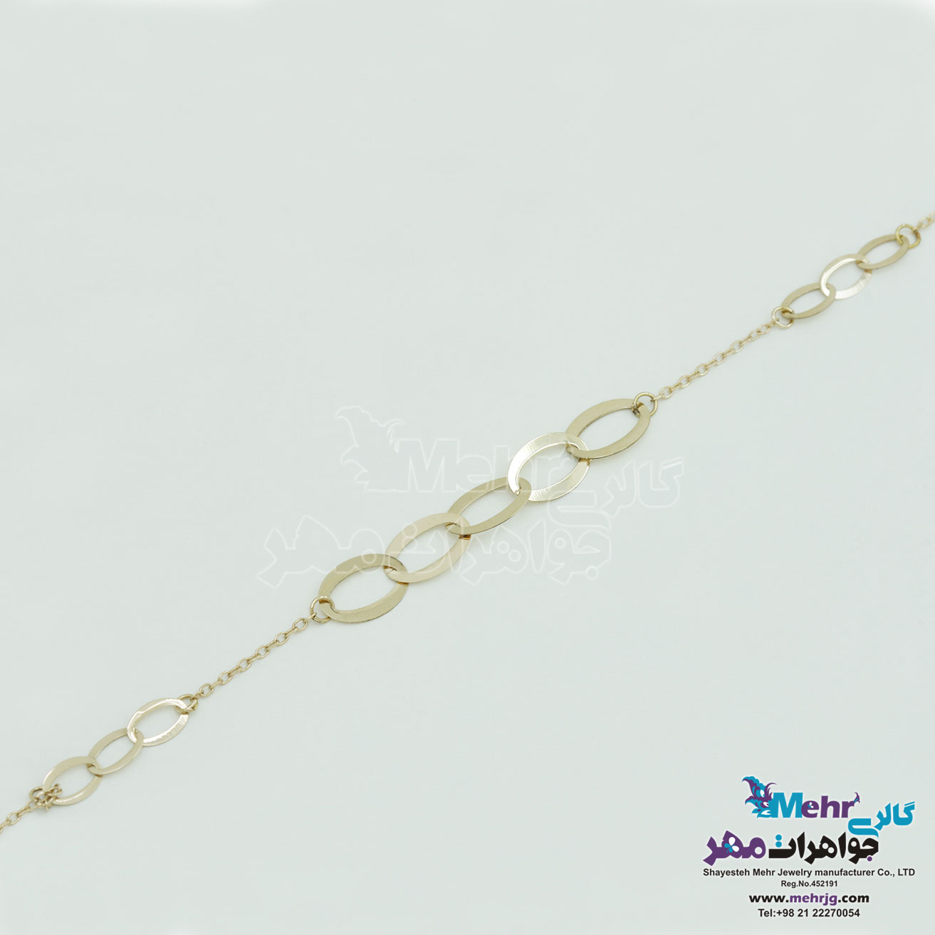 دستبند طلا - طرح هندسی