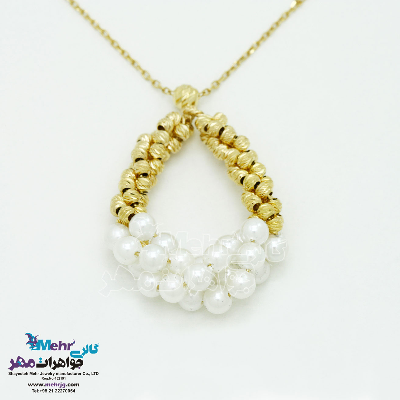 گردنبند طلا - طرح قطره