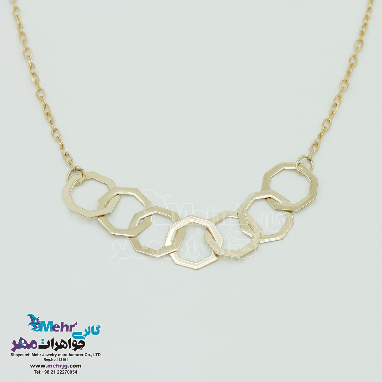گردنبند طلا - طرح هندسی