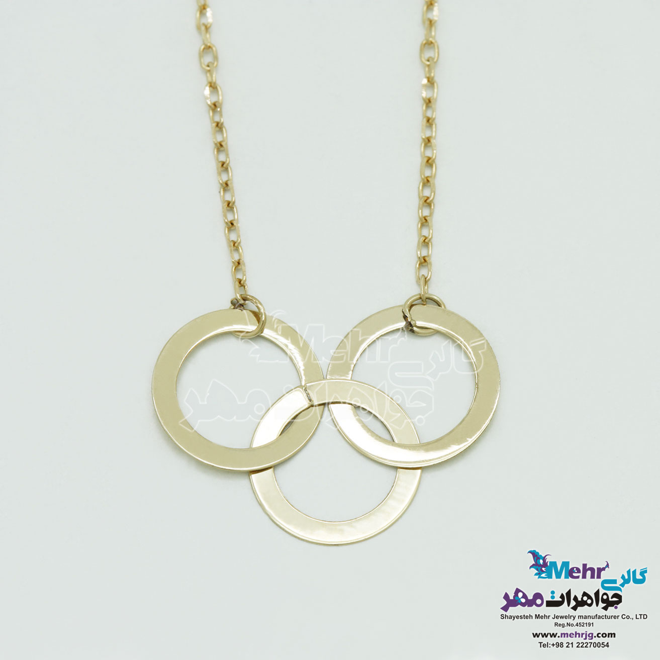 گردنبند طلا - طرح هندسی