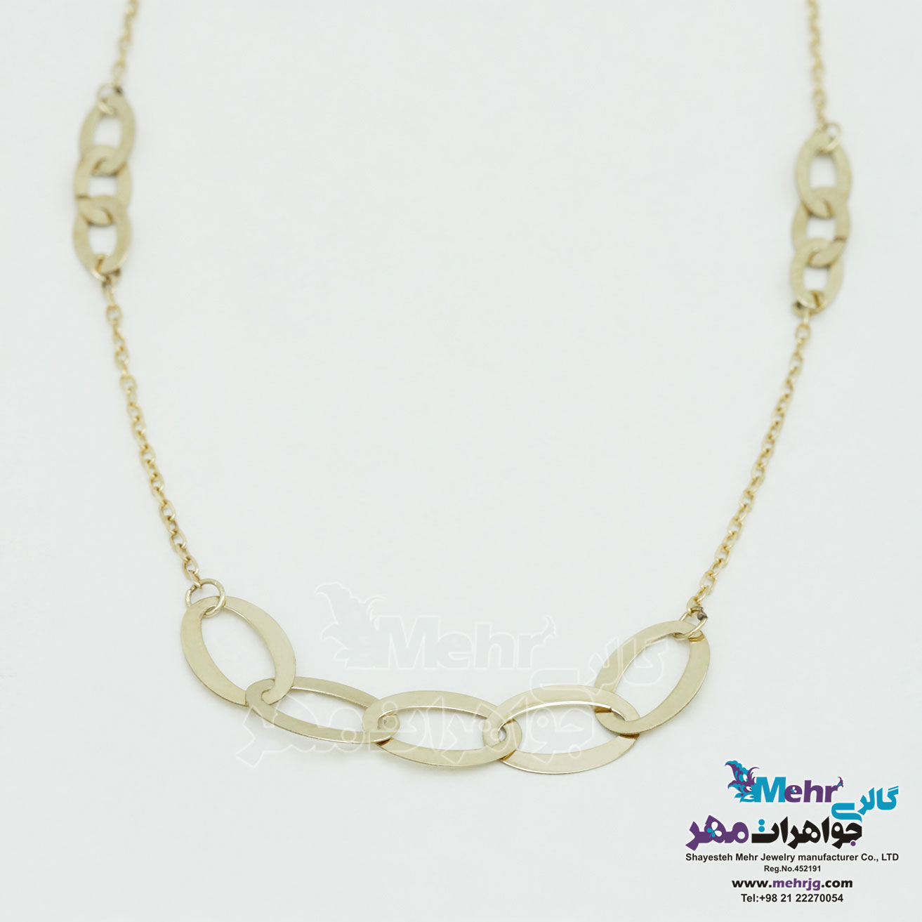 گردنبند طلا - طرح هندسی