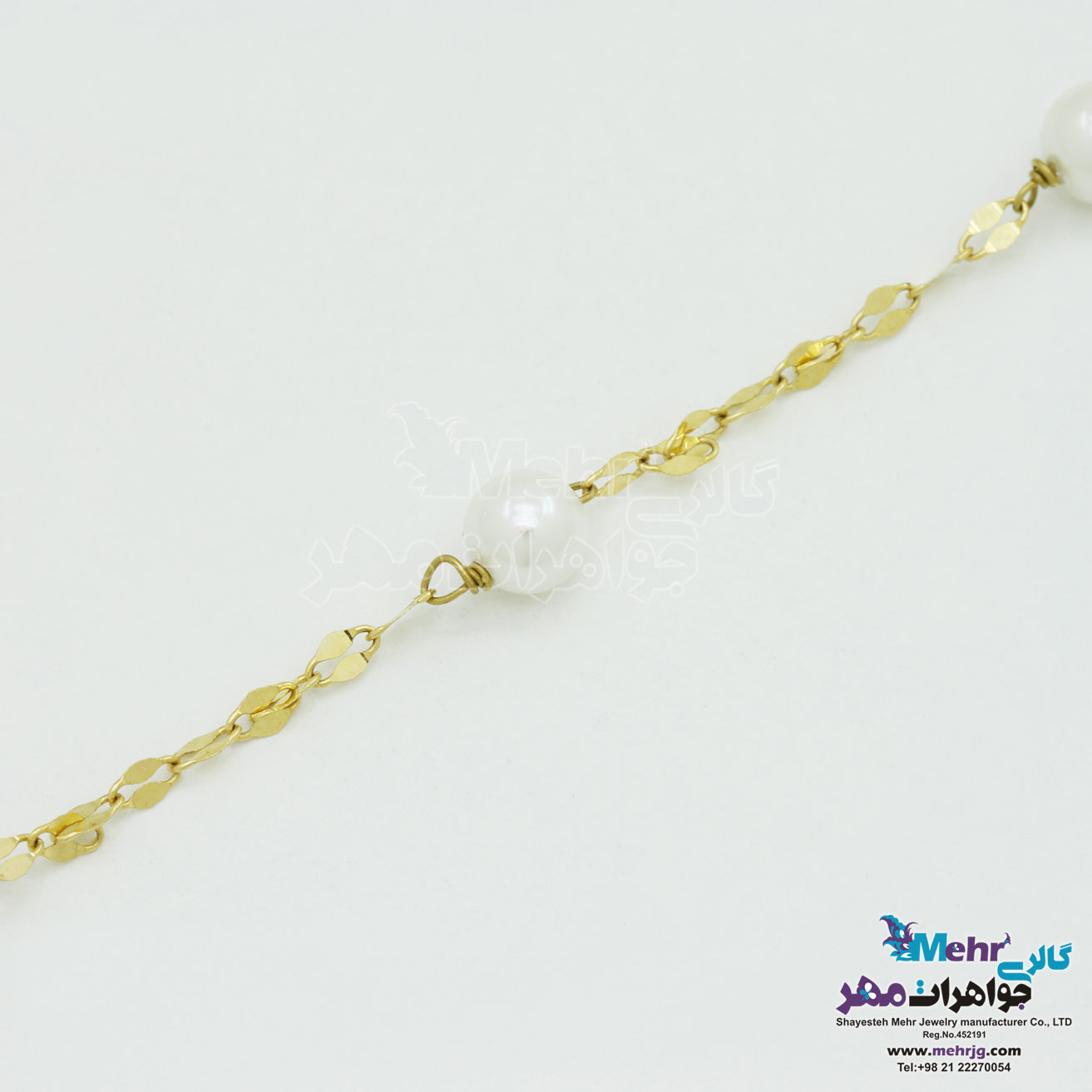 دستبند طلا و سنگ - طرح استار