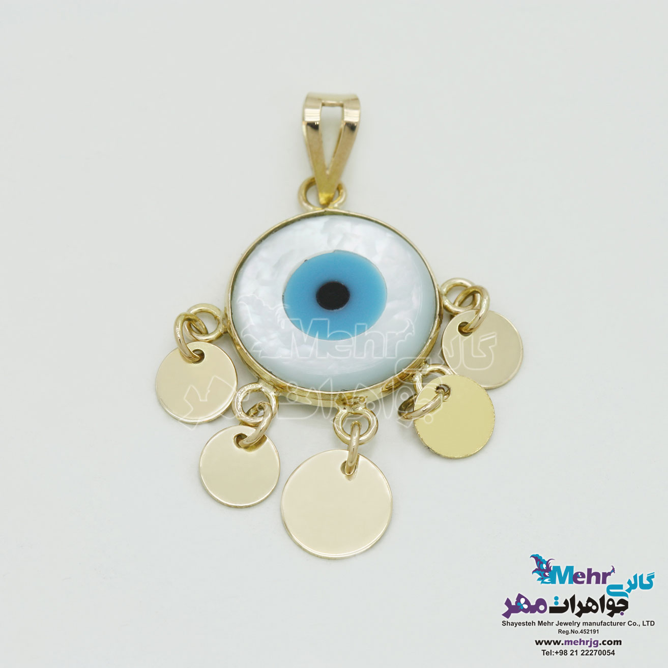 آویز طلا - طرح چشم‌نظر