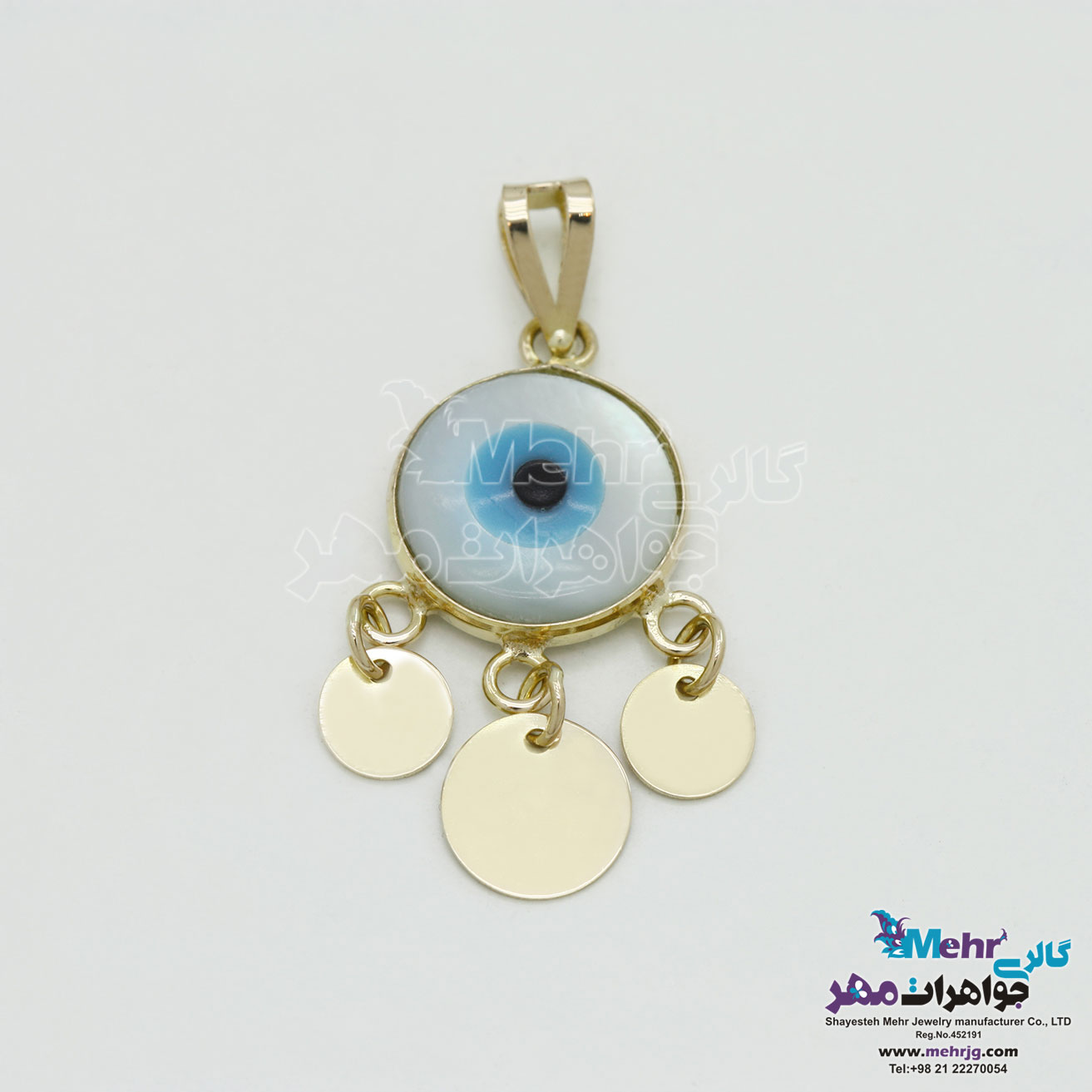 آویز طلا - طرح چشم‌نظر