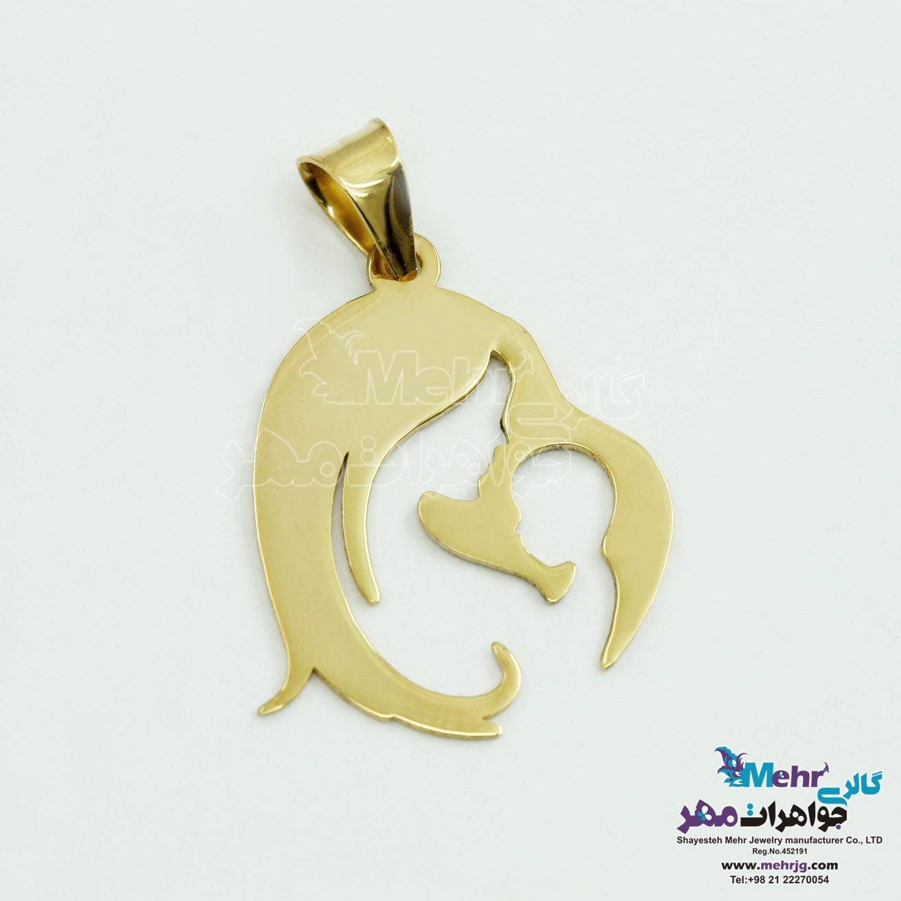 آویز طلا - طرح مادر و بچه