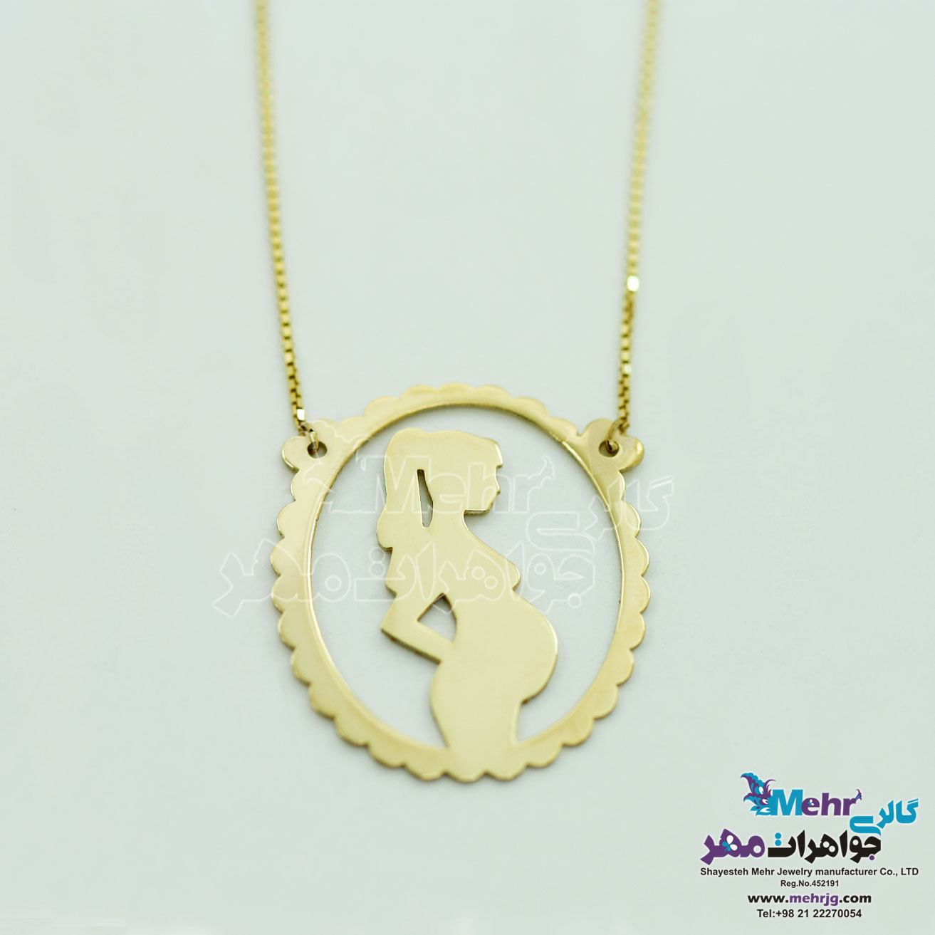 گردنبند طلا - طرح بارداری