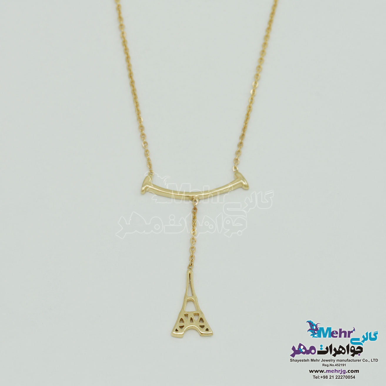 گردنبند طلا - طرح برج ایفل