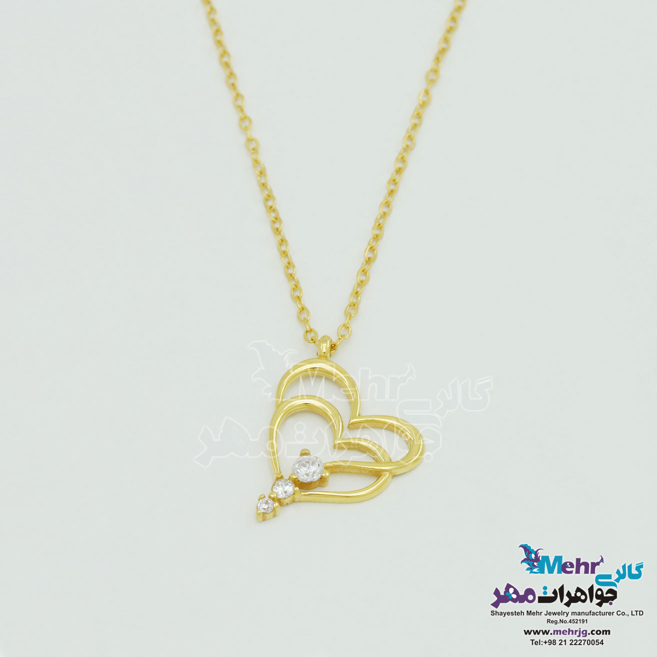 گردنبند طلا - طرح قلب