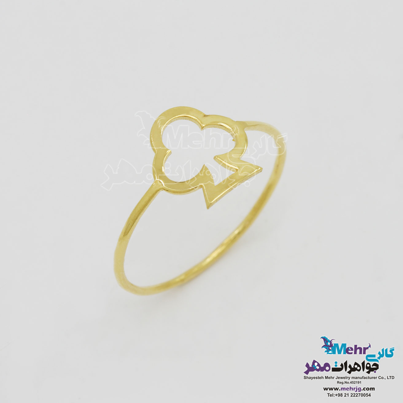 انگشتر طلا - طرح گشنیز