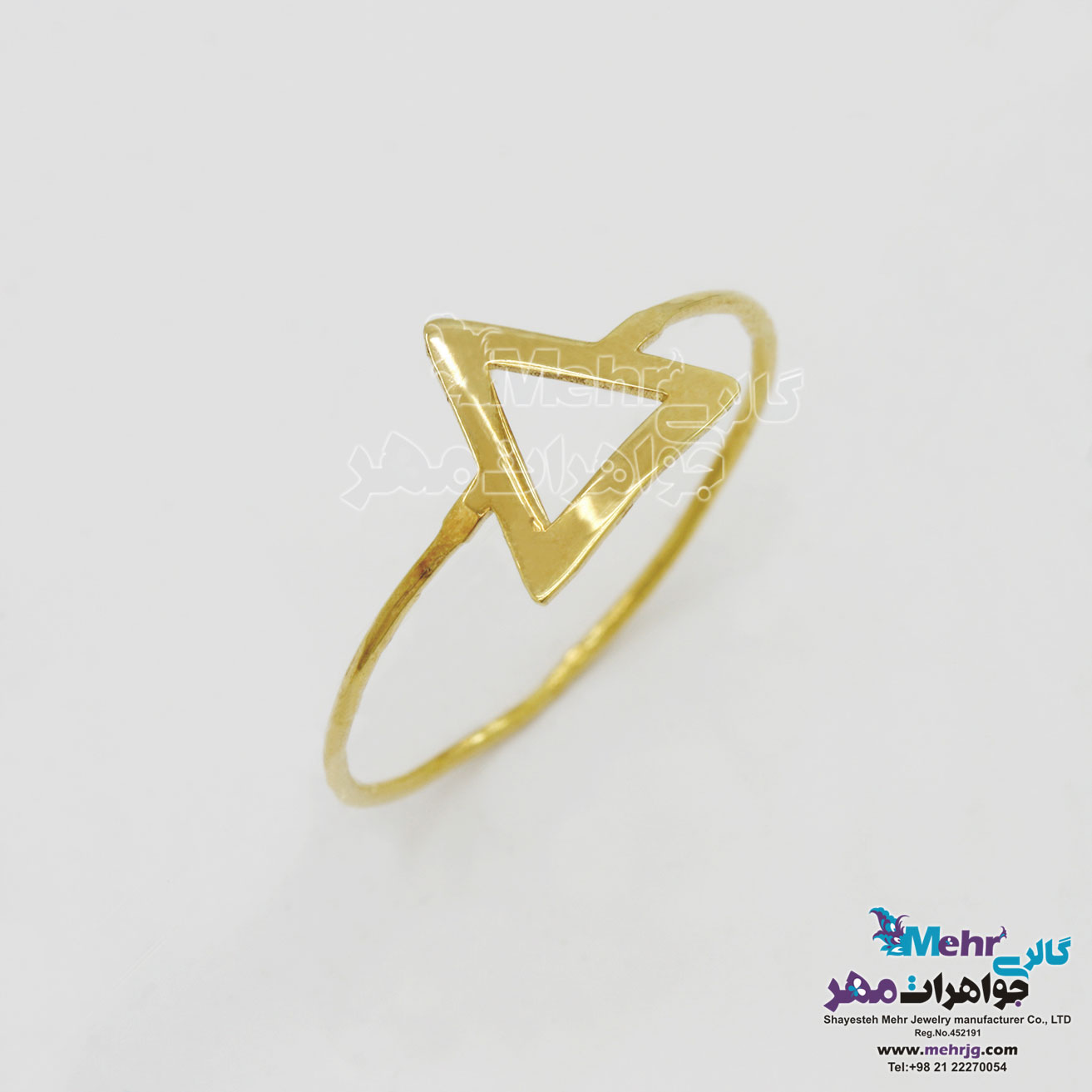 انگشتر طلا - طرح هندسی