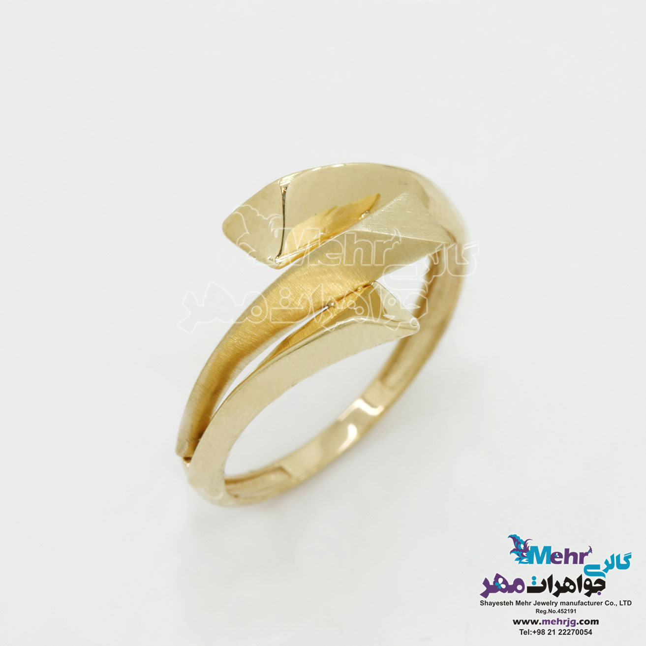 انگشتر طلا - طرح هندسی