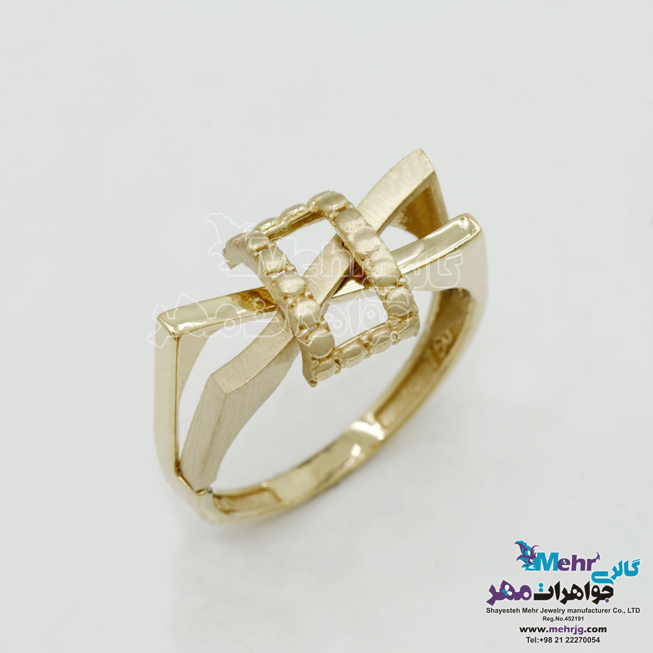 انگشتر طلا - طرح پاپیون