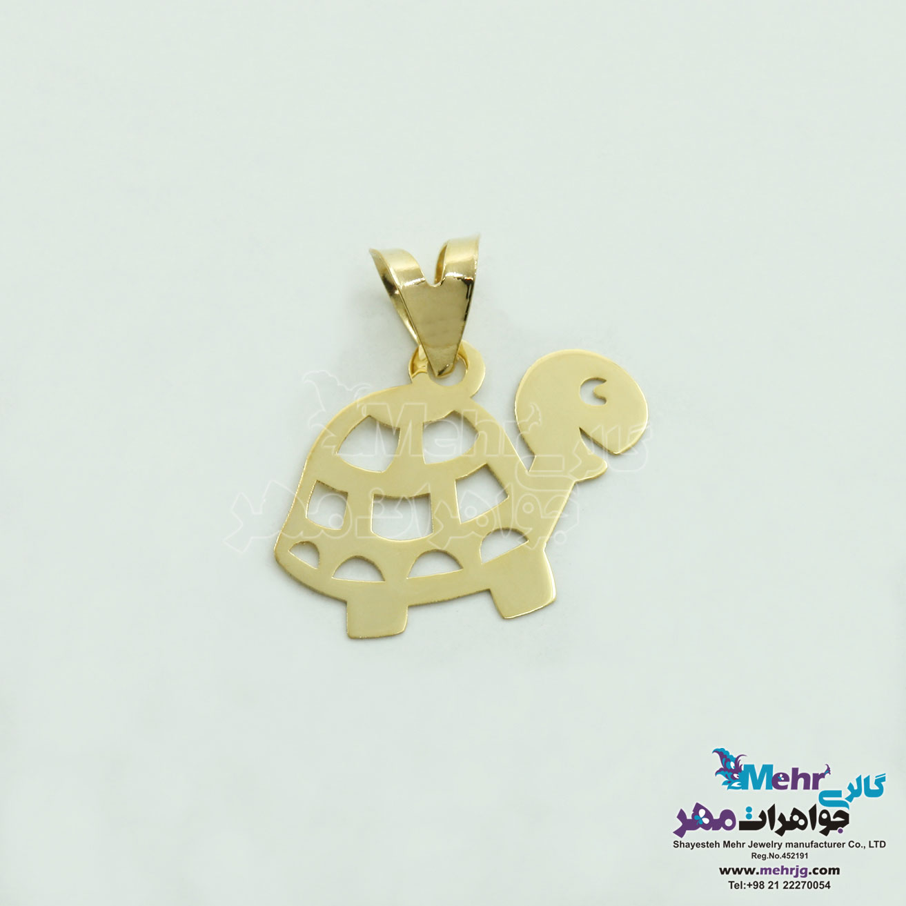 آویز طلا - طرح لاکپشت