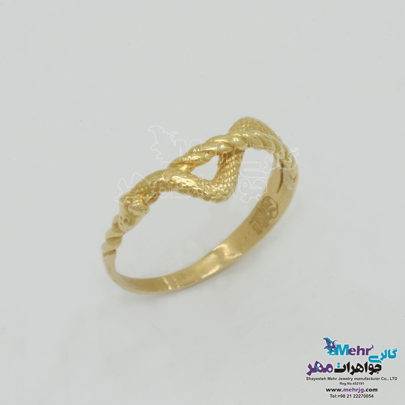 انگشتر طلا - طرح مار