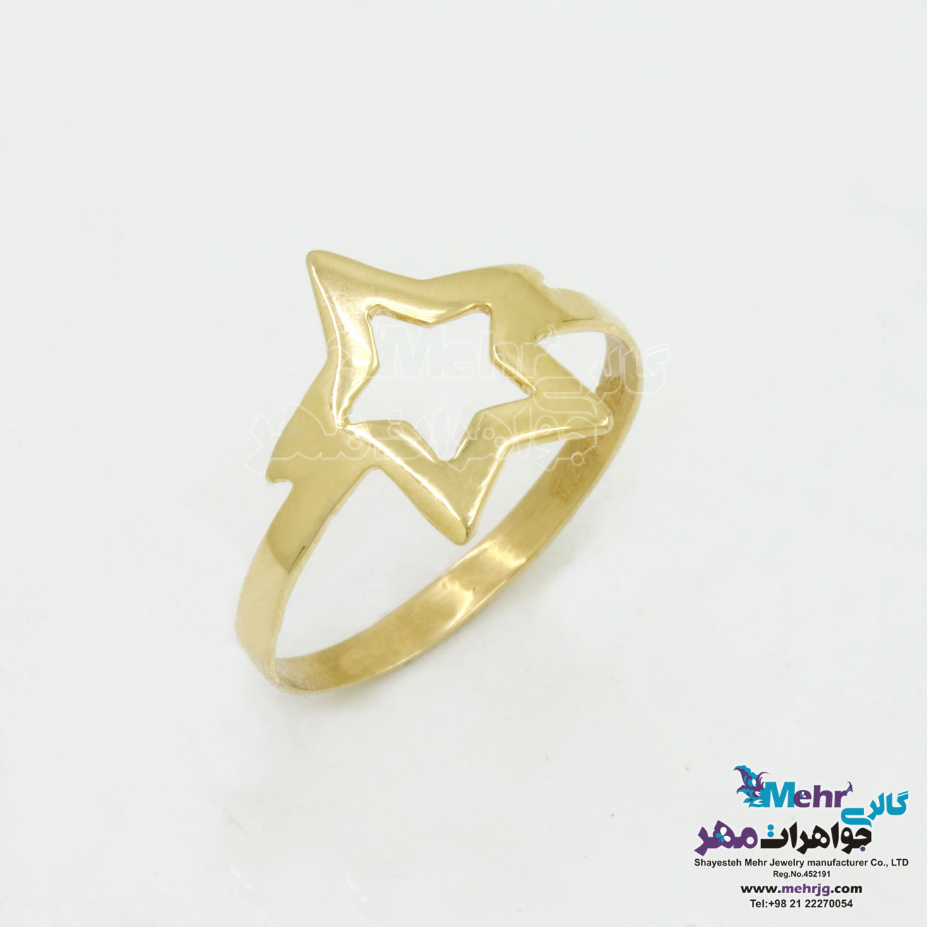 انگشتر طلا - طرح ستاره