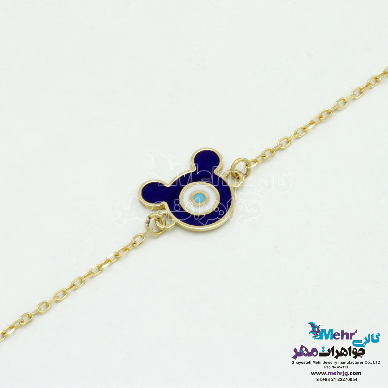 دستبند طلا - طرح میکی ماوس
