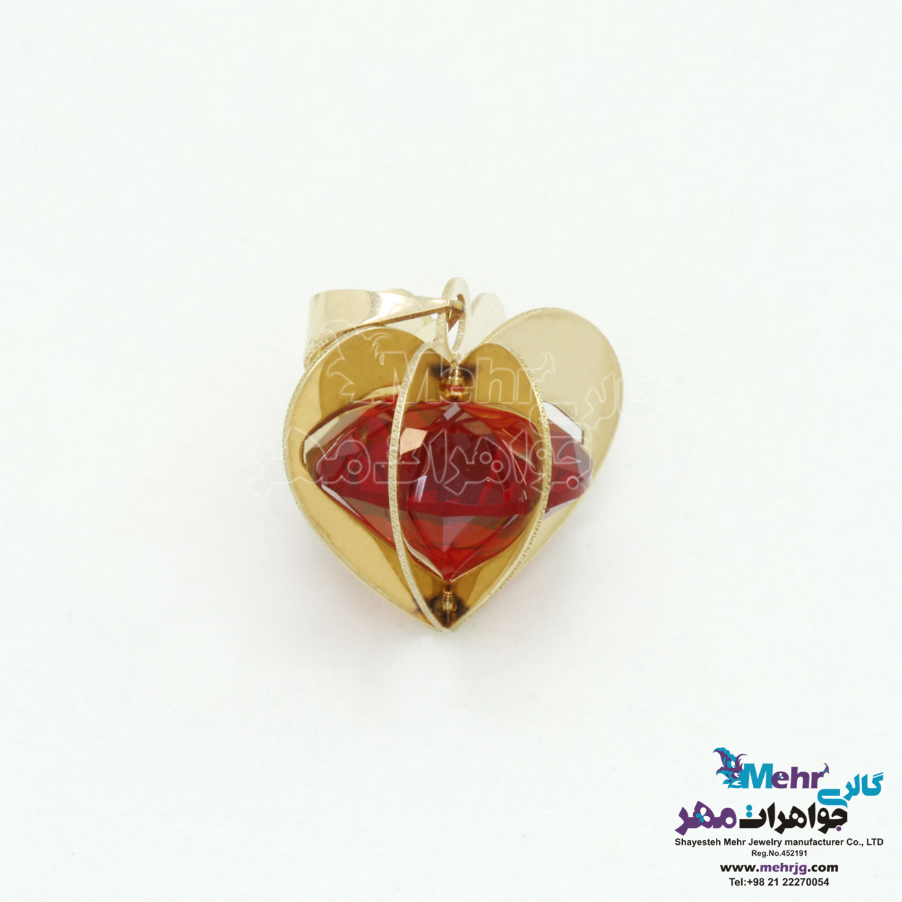 آویز طلا - طرح قلب