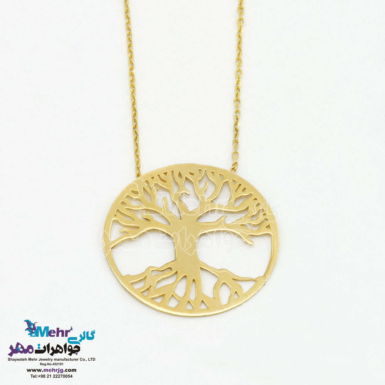 گردنبند طلا - طرح درخت زندگی