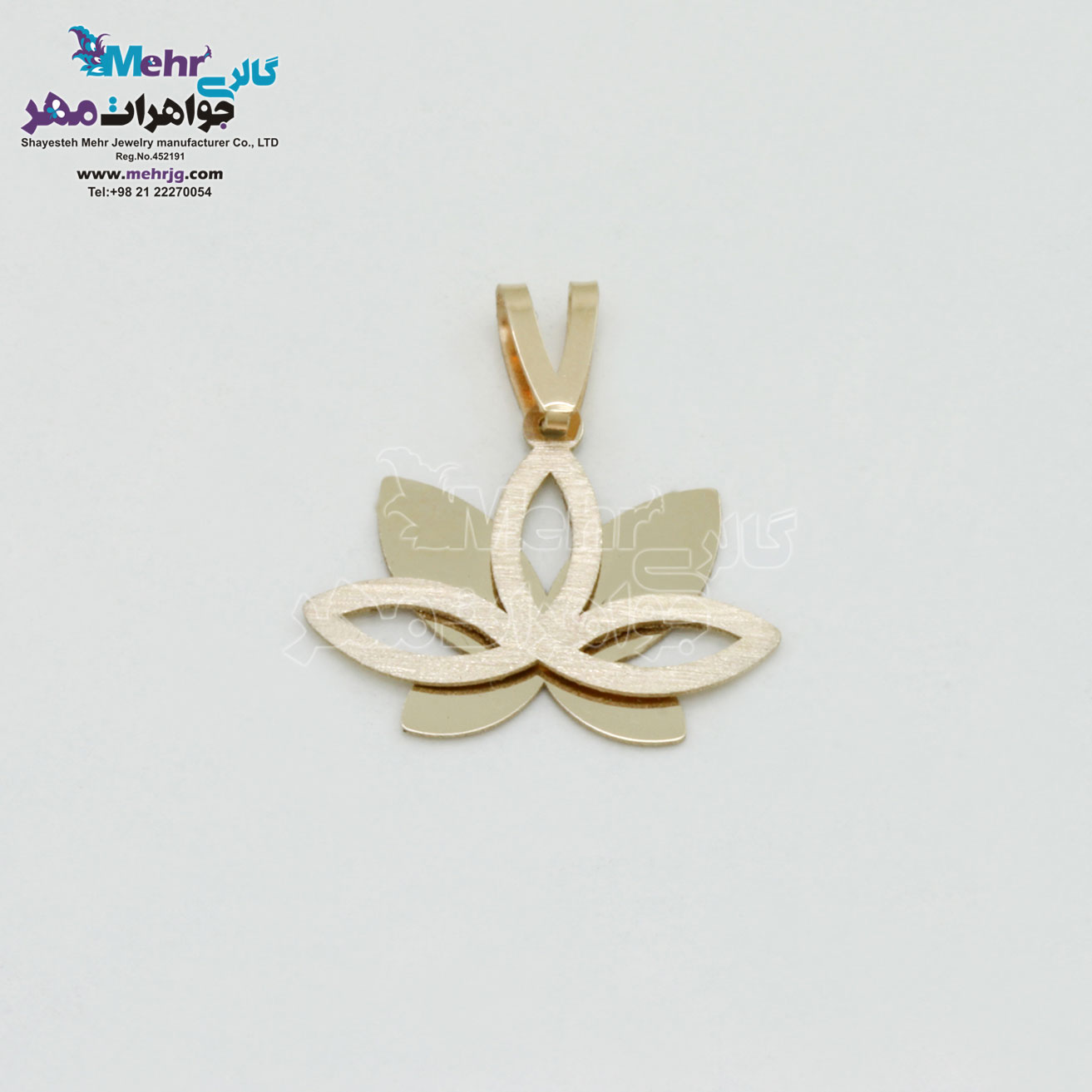 آویز طلا - طرح لوتوس