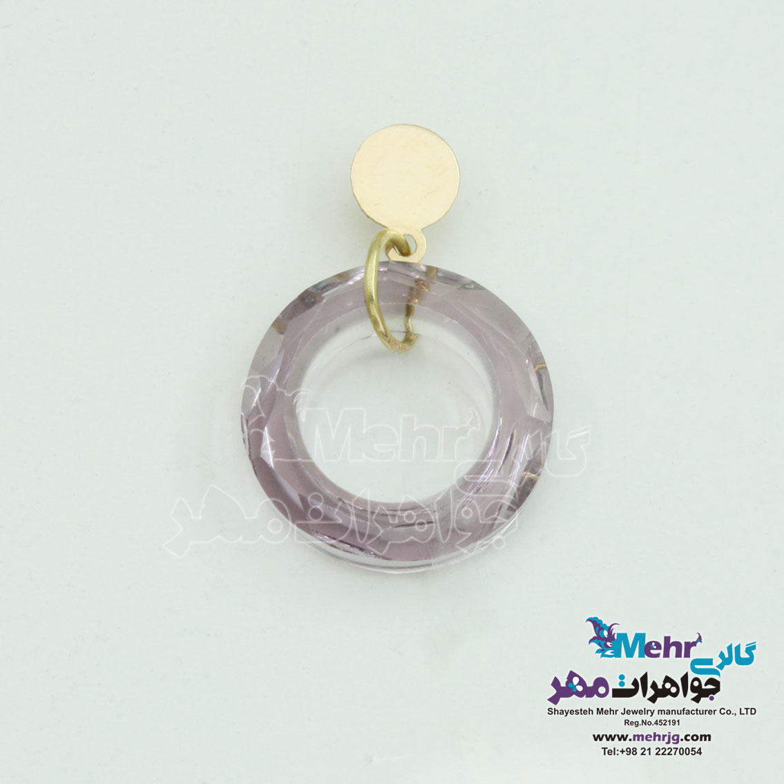 آویزطلا - سنگ سواروسکی رینگ