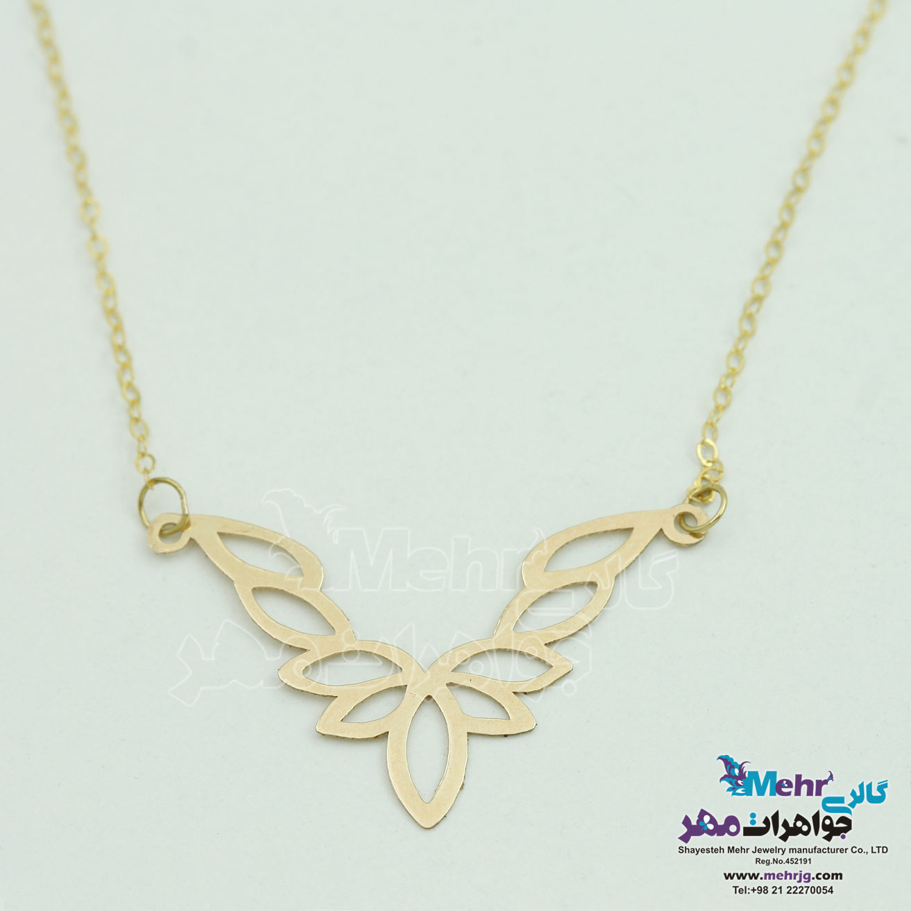 گردنبند طلا - طرح اسلیمی