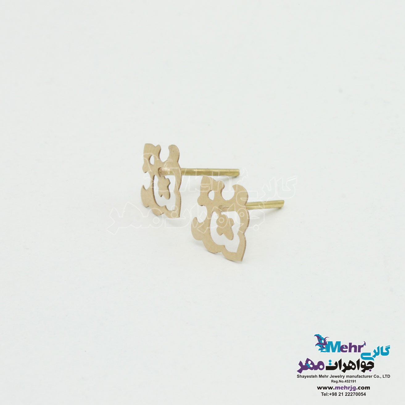 گوشواره طلا - طرح اسلیمی