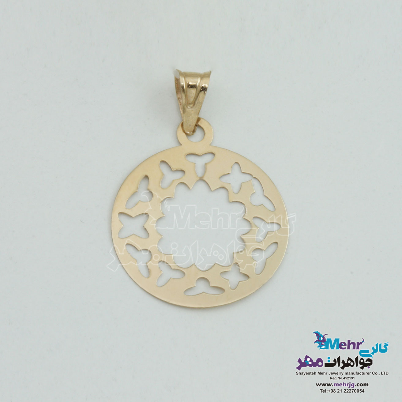 آویز طلا - طرح هندسی