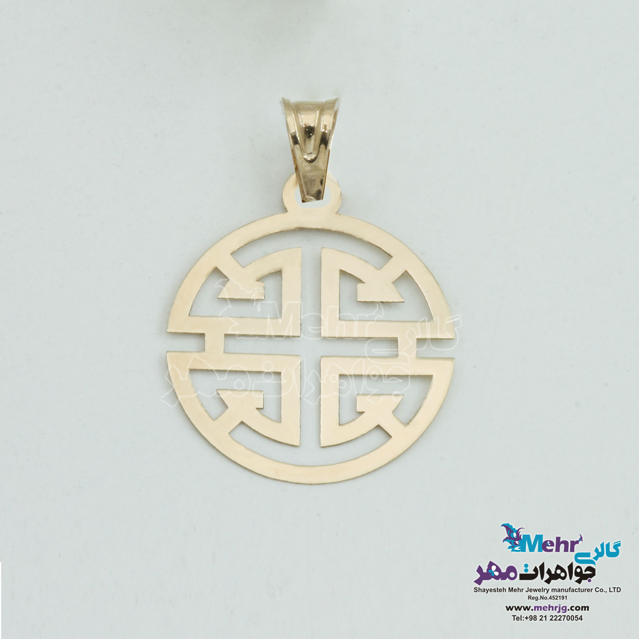 آویز طلا - طرح هندسی