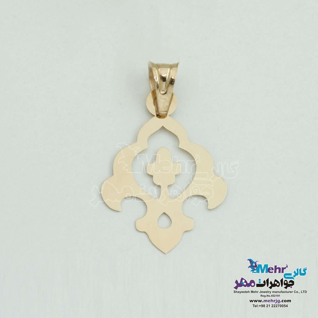 آویز طلا - طرح اسلیمی