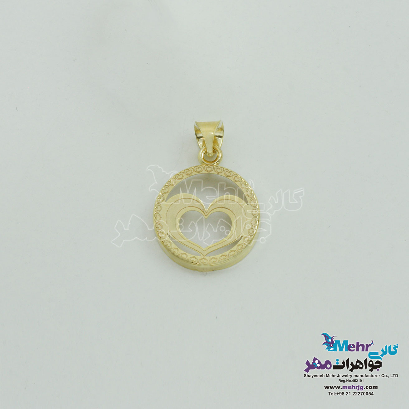 آویز طلا - طرح قلب